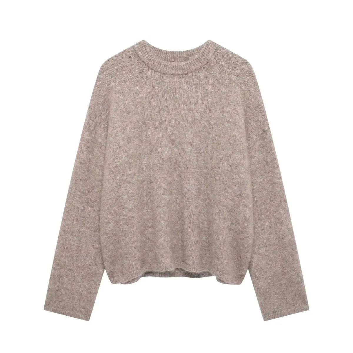 Burgundy Fluffy Knit O-Neck Sweater - Best Sellers - Sweater / Pullover - 7