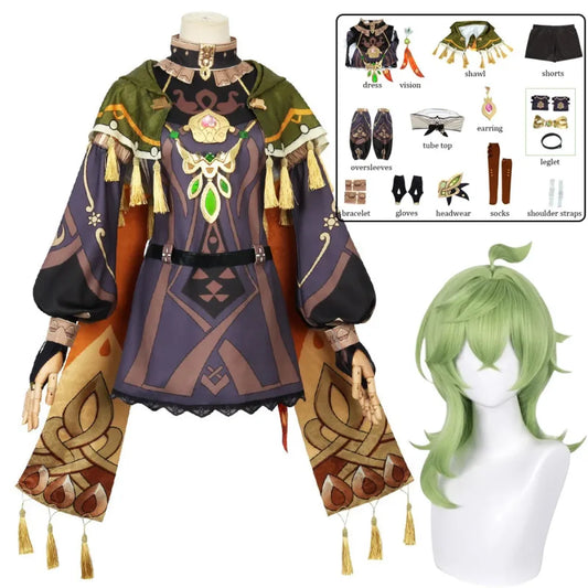 Collei Genshin Impact Cosplay Costume Set with Wig - Best Sellers - Cosplay - 1