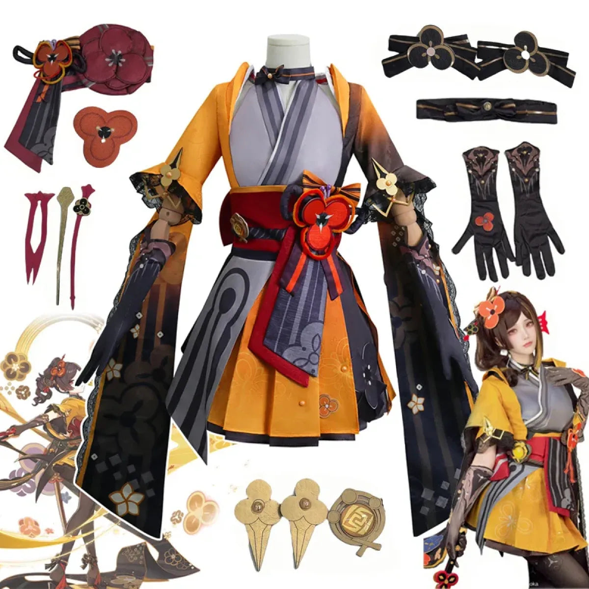 Chiori Genshin Impact Cosplay Costume Set - Best Sellers - Cosplay - 1
