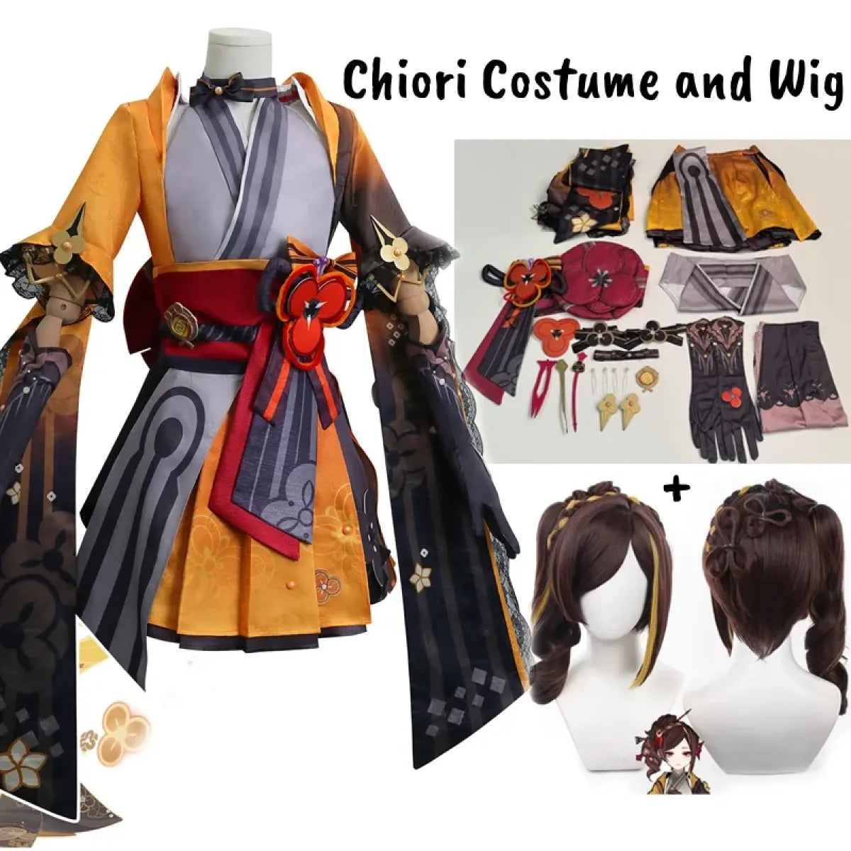 Chiori Genshin Impact Cosplay Costume Set - Best Sellers - Cosplay - 7