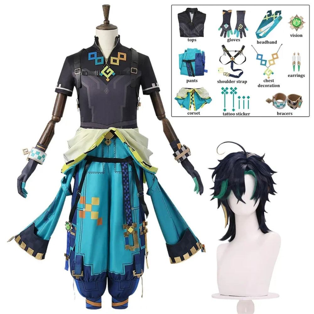 Kinich Genshin Impact Cosplay Costume with Wig - Best Sellers - Cosplay - 1
