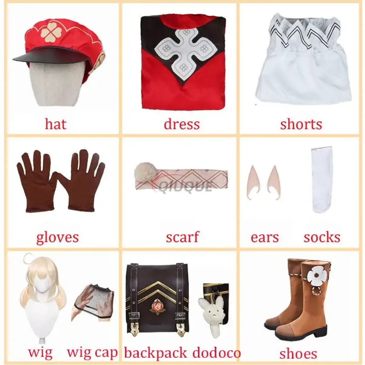 Genshin Impact Klee Cosplay Set with Wig & Boots - Best Sellers - Cosplay - 3