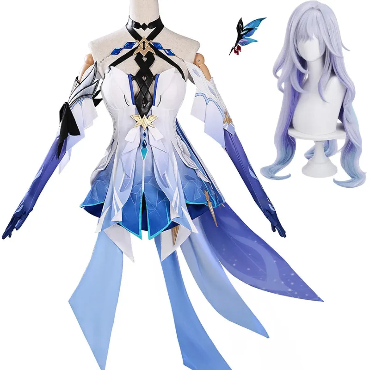 Skirk Genshin Impact Cosplay Costume Set with Wig - Best Sellers - Cosplay - 1