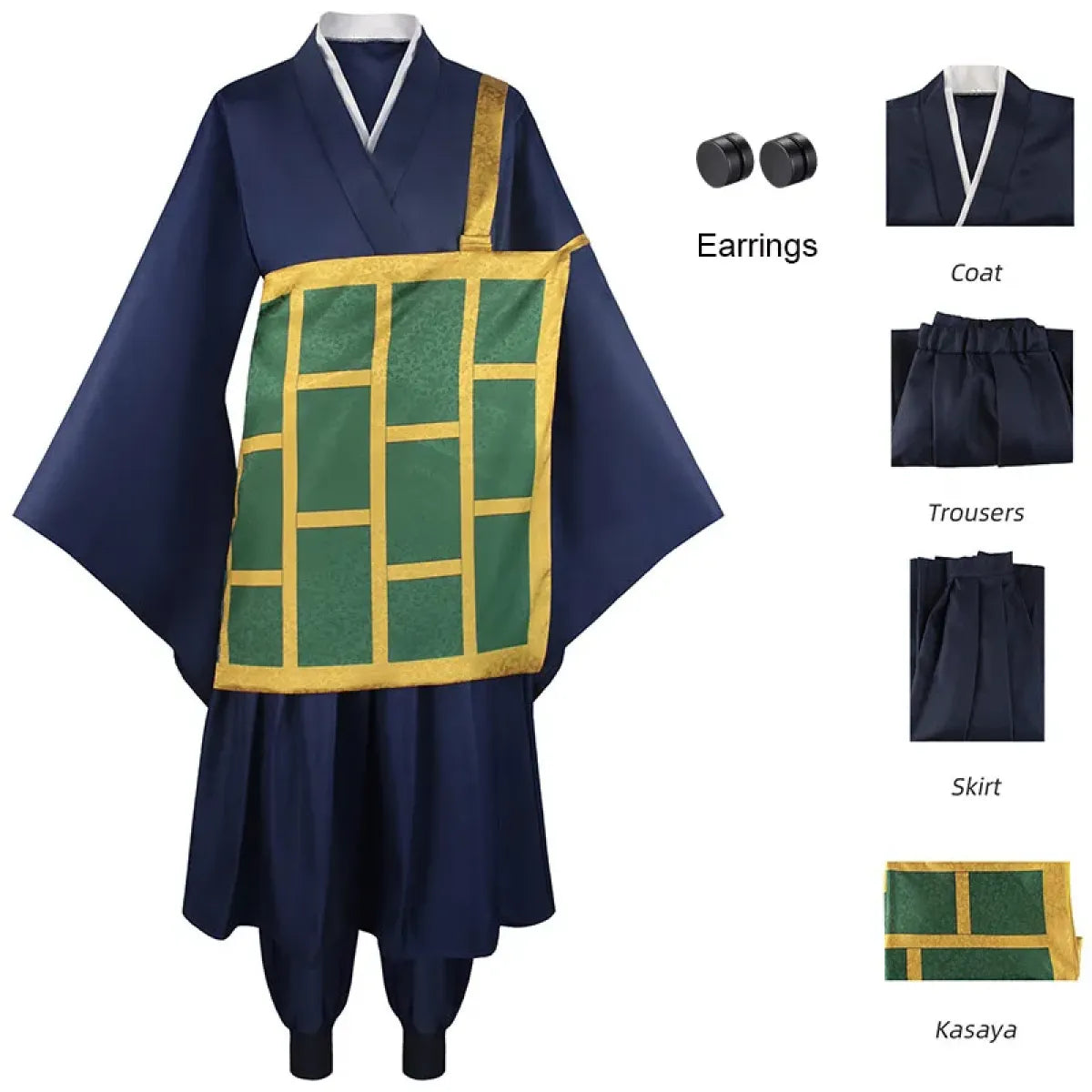 Geto Suguru Cosplay Kimono Set with Wig & Earrings - Best Sellers - Cosplay - 1