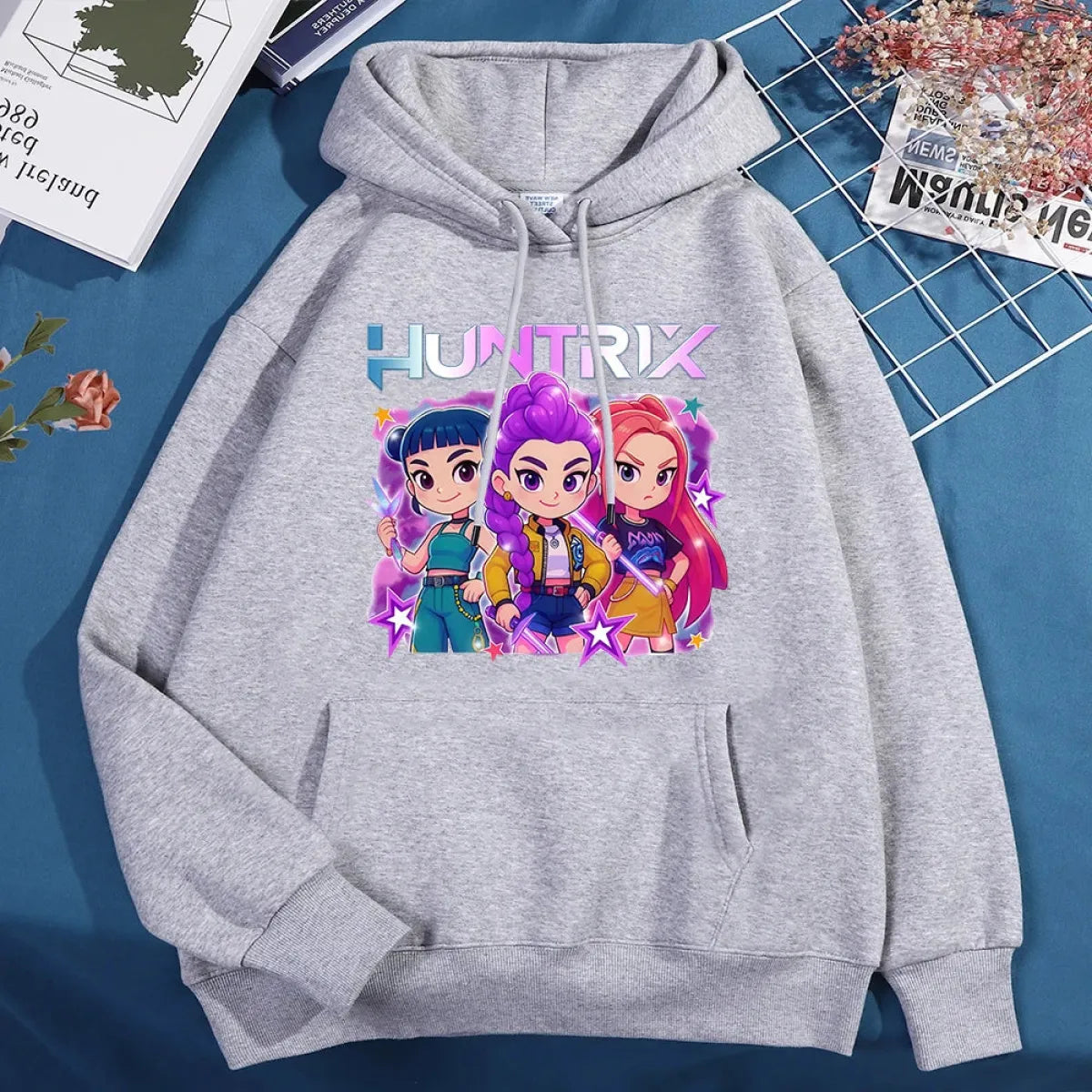 Kawaii Huntrix Girl Power Hoodie - Best Sellers - Hoodie - 8
