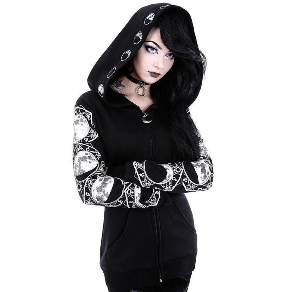 Goth Lunar Hoodie - Best Sellers - 1