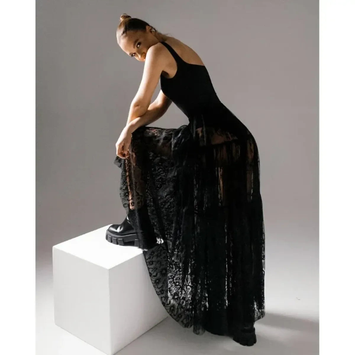 Gothic Lace Maxi Skirt - Best Sellers - Skirts - 1