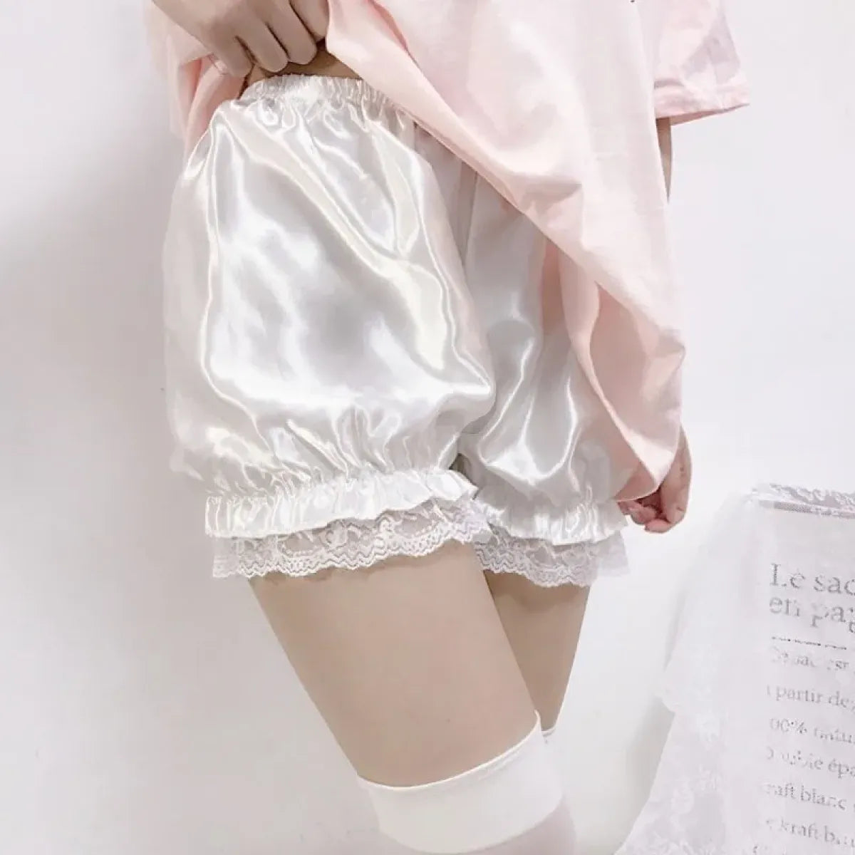 Gothic Lace Shorts - Sweet Bow Ruffle Bloomers - Best Sellers - 7