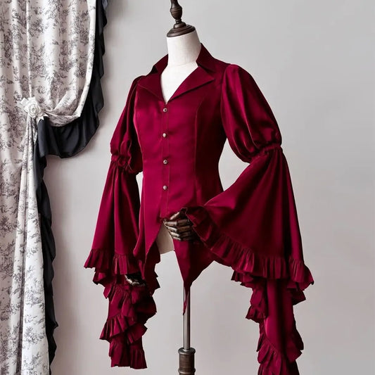 Gothic Lolita Flare Sleeve Victorian Blouse - Best Sellers - Blouse - 5