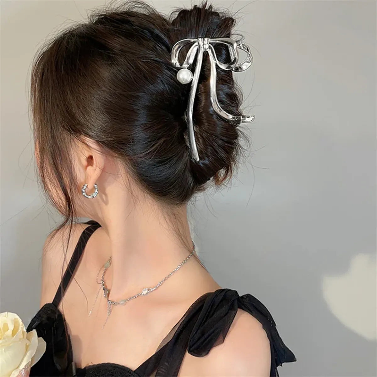 Harajuku Bow Pearl Hair Clip - Best Sellers - Hair Accessories - 1