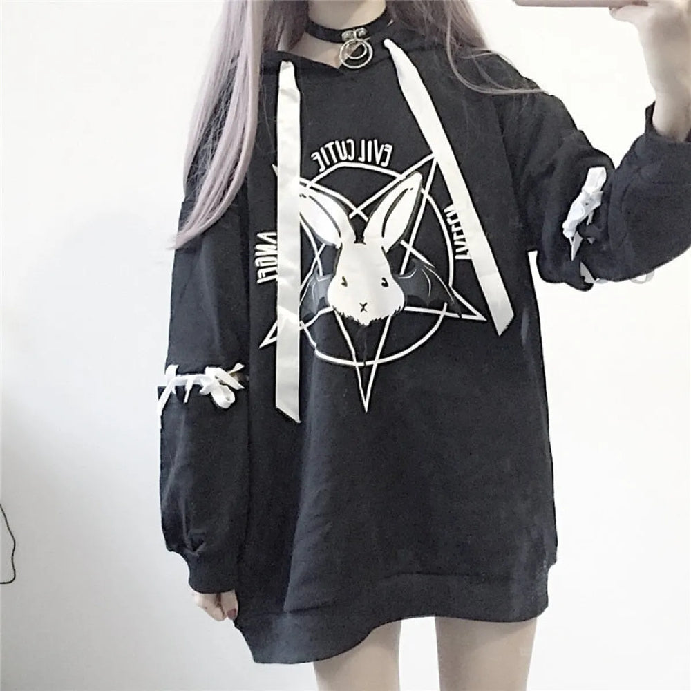 Harajuku Bunny Hoodie - Anime - 1