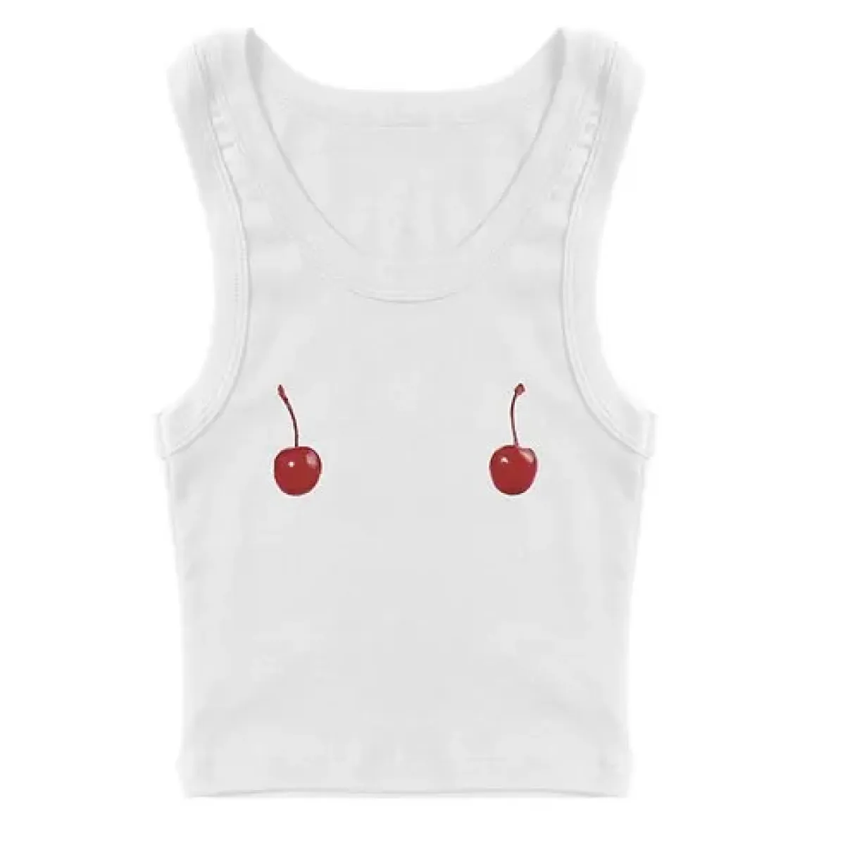 Harajuku Cherry Tee - Sleeveless Streetwear Crop - Best Sellers - 1