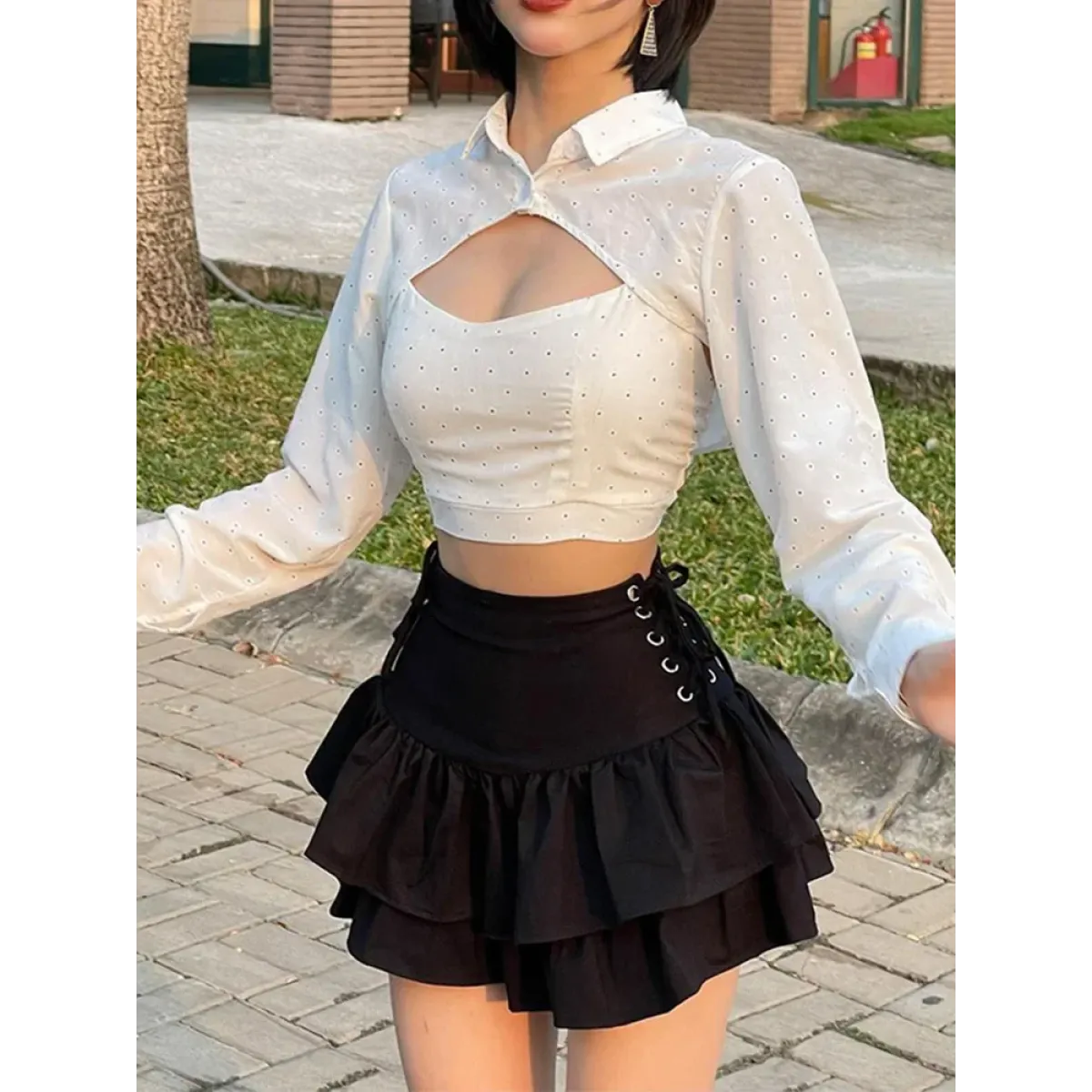 Harajuku E-girl High Waist Mini Skirt - Best Sellers - 1
