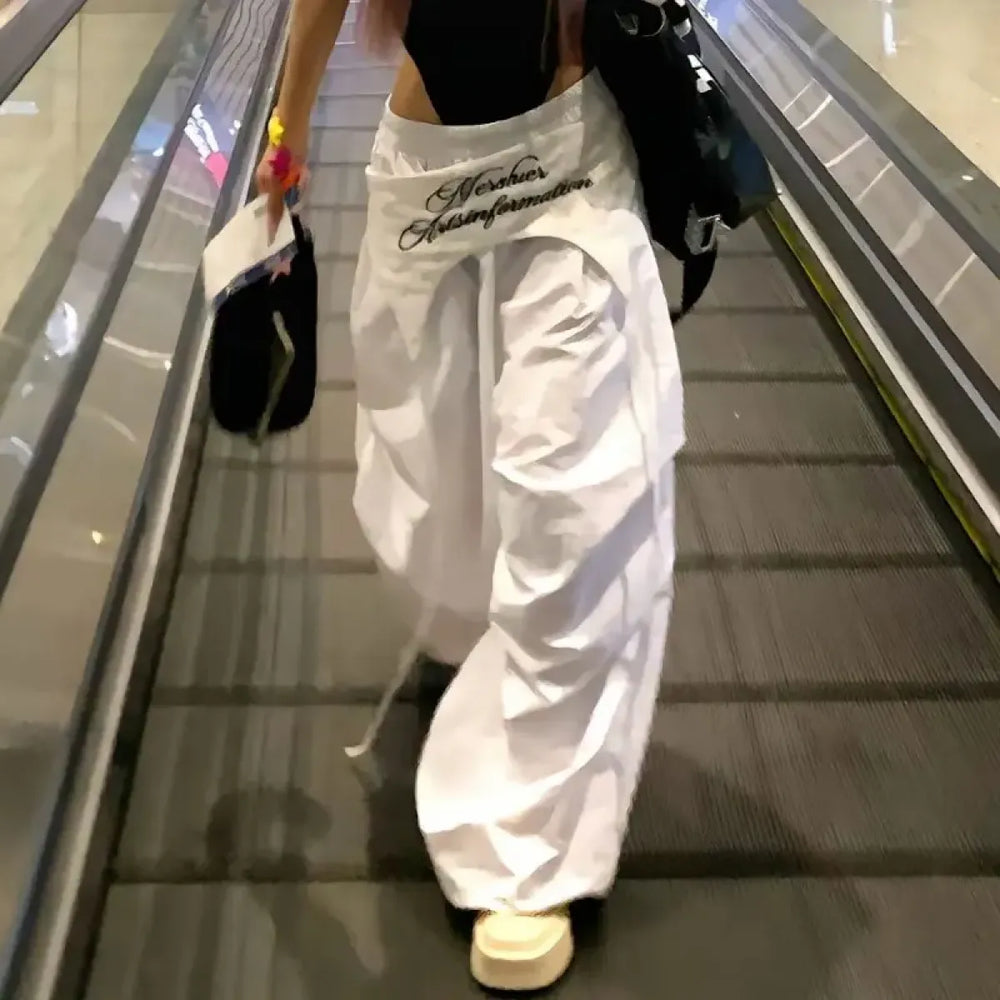 Harajuku Embroidered Cargo Pants - Best Sellers - Women’s Pants - 1