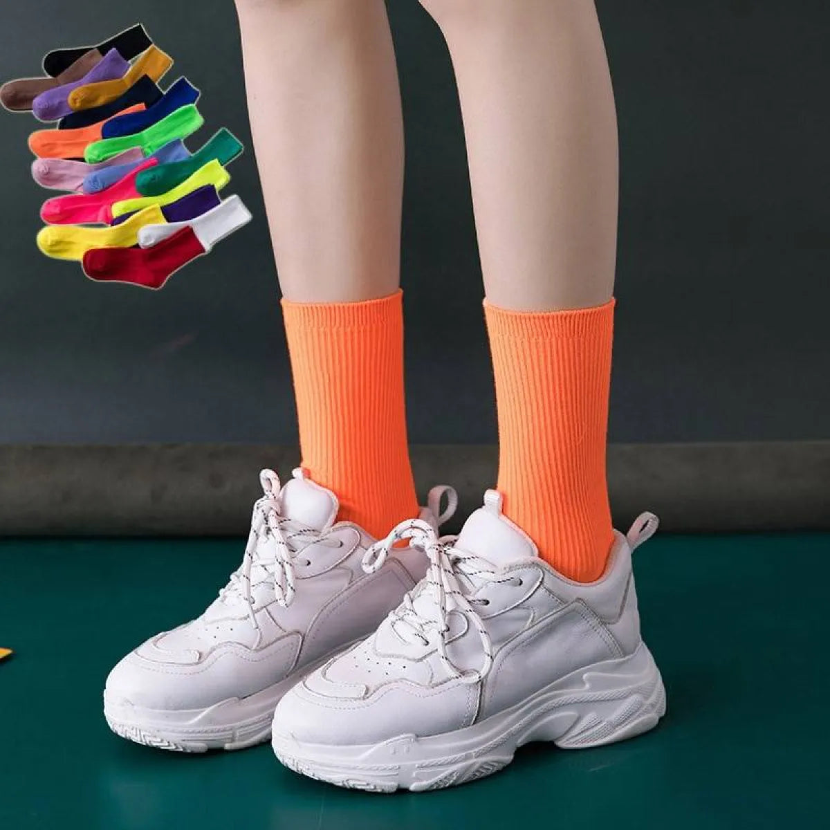 Harajuku Fluorescent Socks - Accessories - 1