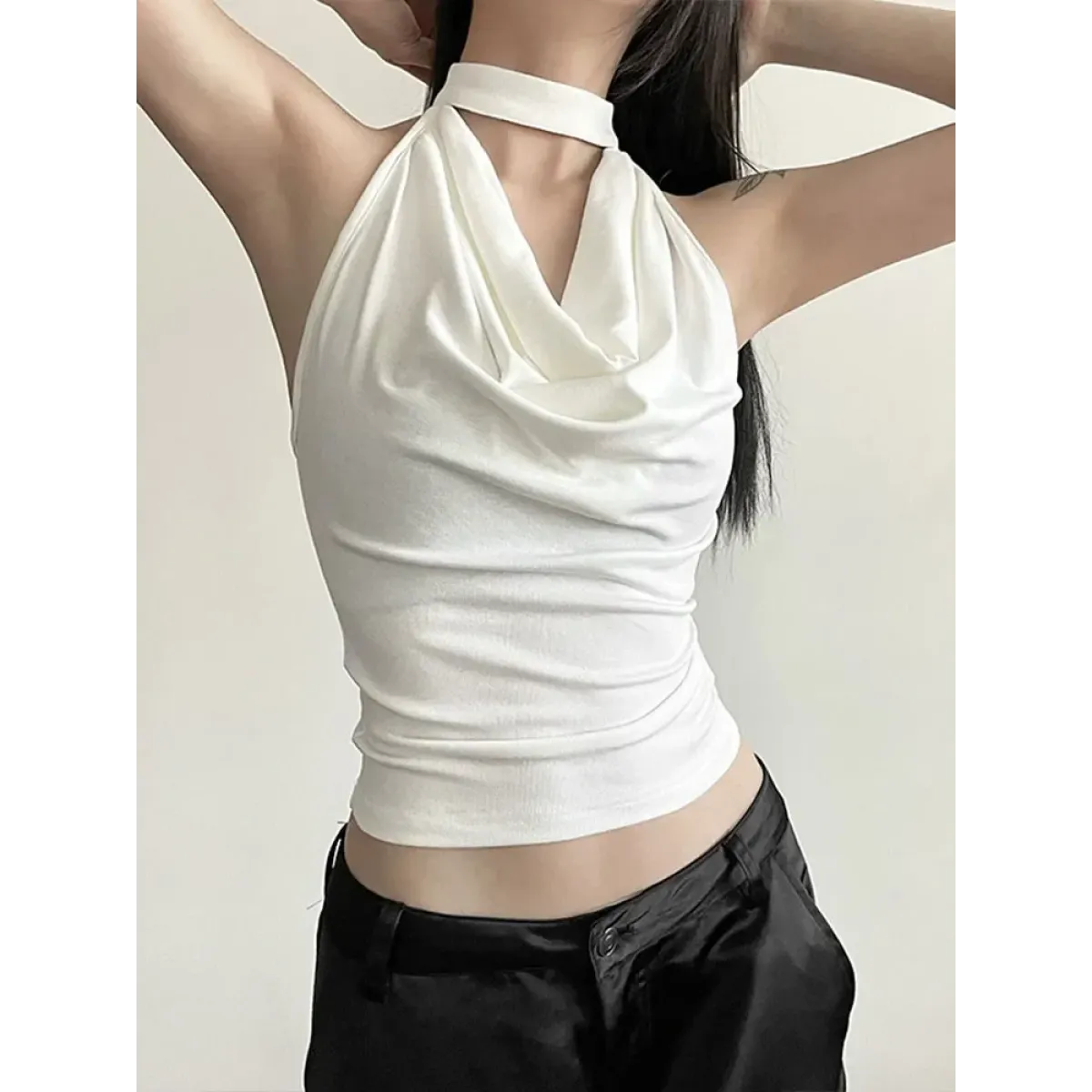 Harajuku Halter Crop Top - Best Sellers - vest - 1