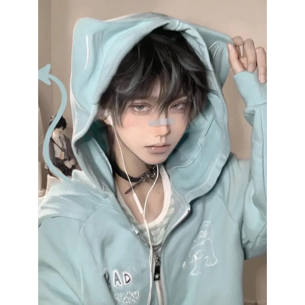 Harajuku Kawaii Embroidered Hoodie - Best Sellers - Hoodies - 1