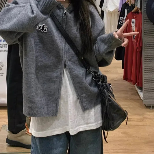 Harajuku Knit Zip Cardigan - Best Sellers - Cardigans - 7