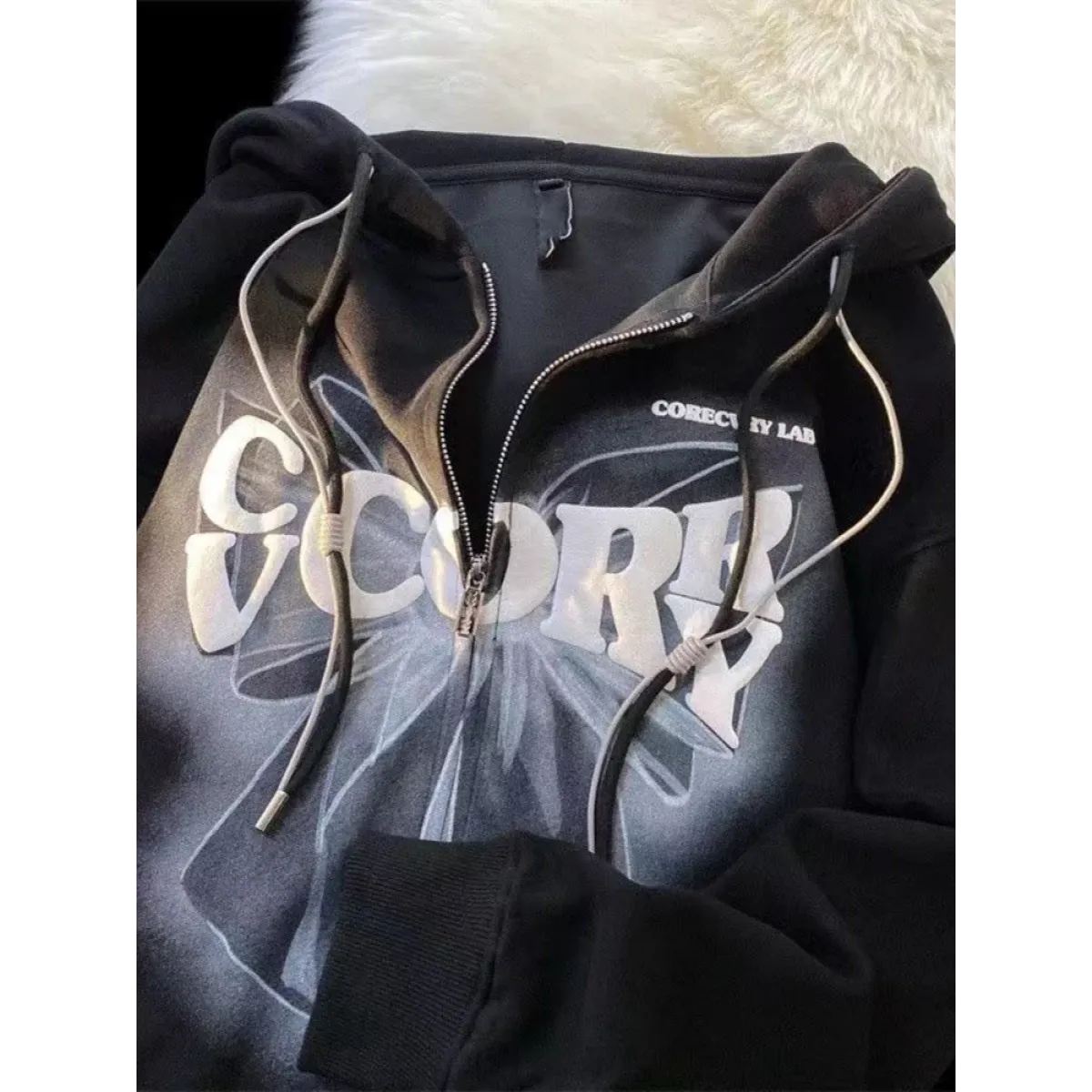 Harajuku Oversized Zip Up Hoodie - Best Sellers - Hoodies - 1