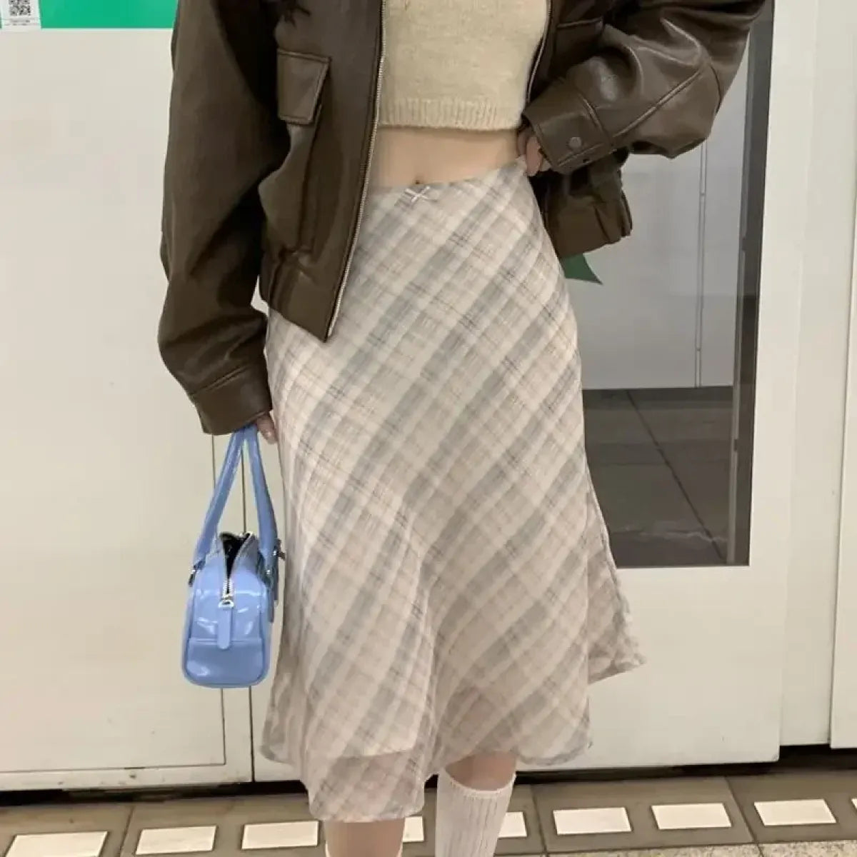 Harajuku Plaid Midi Skirt - Best Sellers - Skirts - 1