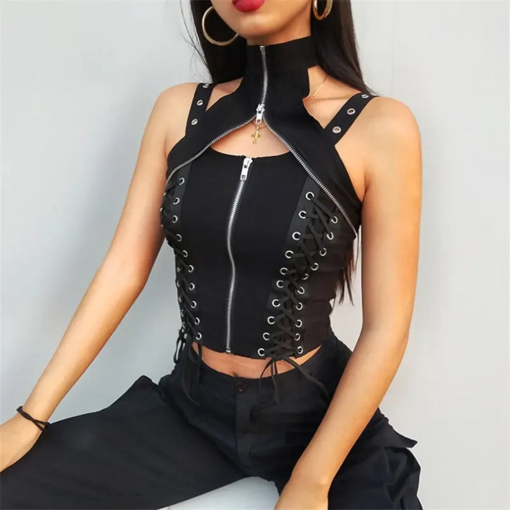 Harajuku Punk Grunge Halter Corset - Best Sellers - 1