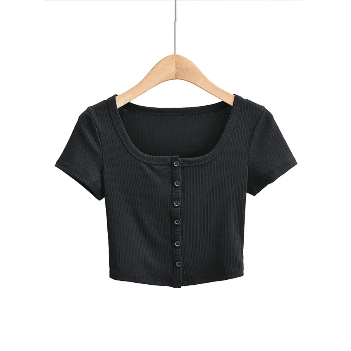 Harajuku Ribbed Crop Top - Best Sellers - Tops - 7