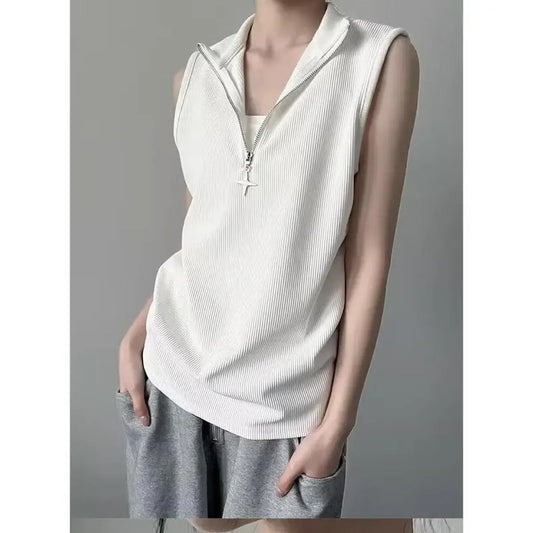 Harajuku Sleeveless Shirt - Best Sellers - Women T-shirts - 13