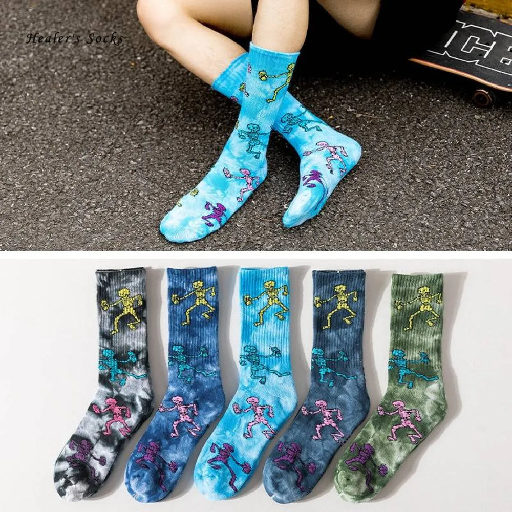 Skeleton Harajuku Socks - Accessories - 1