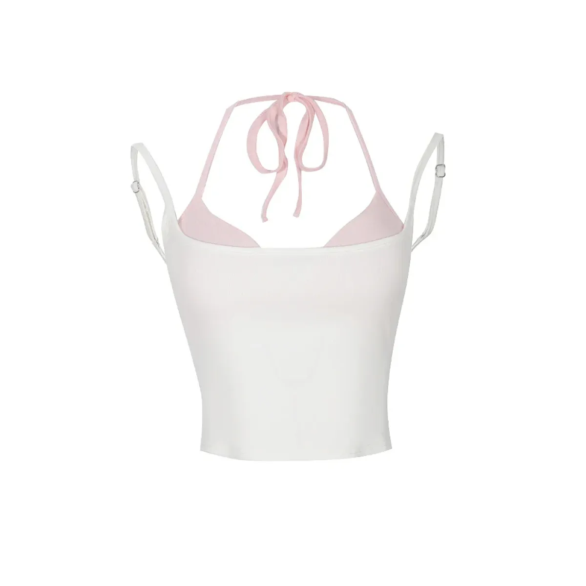 Halter Crop Top Set – Harajuku Y2K Kawaii Cami - Best Sellers - Sleeveless - Sweetheart - Camisole - 1