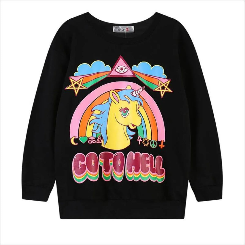 Unicorn Go To Hell Sweatshirt - Best Sellers - 1