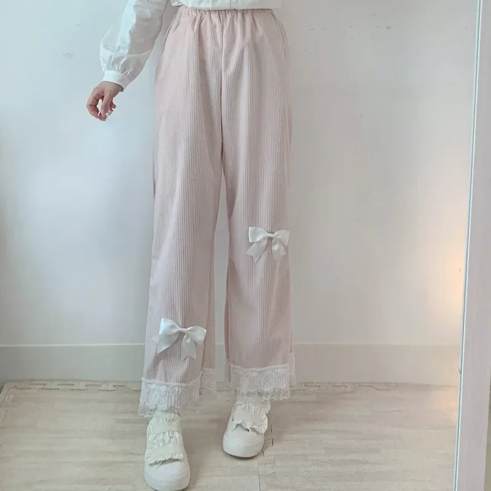 Kawaii High Waist Corduroy Lolita Pants - Best Sellers - 1