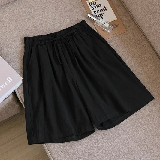 High Waist Cotton Linen Summer Shorts - Best Sellers - Shorts - 7