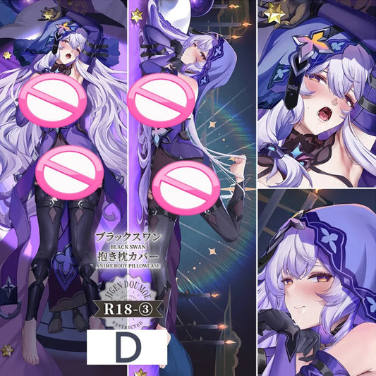 Black Swan Dakimakura Pillow Case – Honkai Star Rail 2WAY Cover - Best Sellers - Dakimakuras - 8