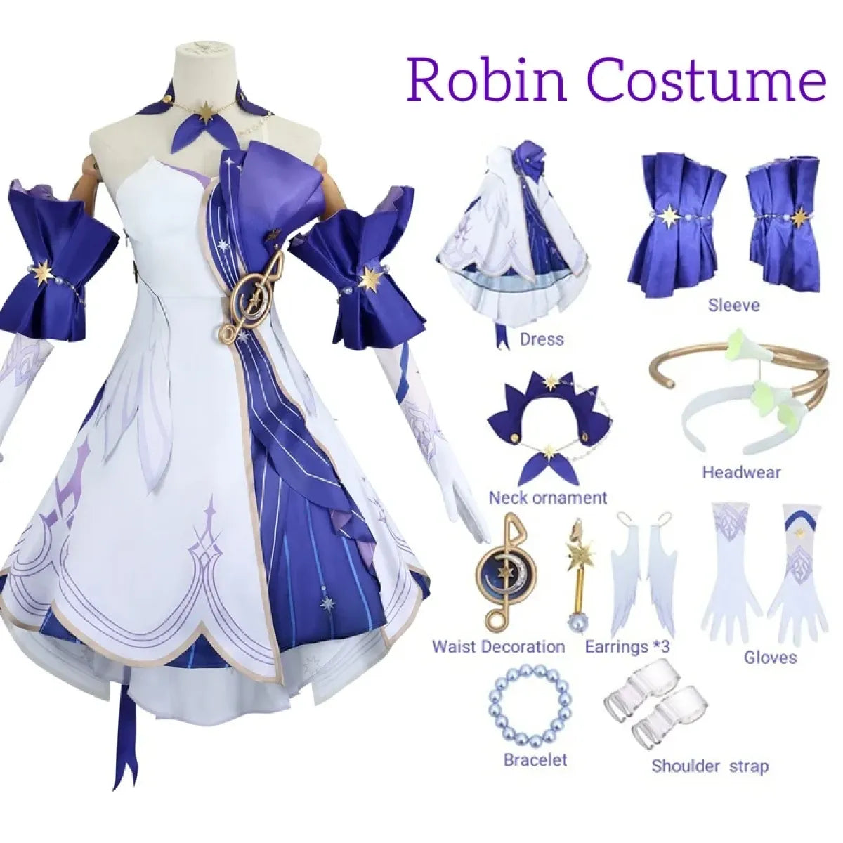 Honkai Star Rail March 7th Cosplay Costume with Wig & Accessories - 🎃 Spooky Season 🎃 - Cosplay - 7