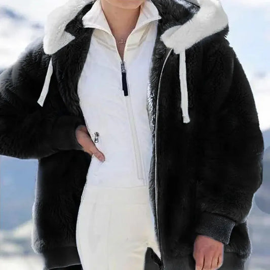 Plush Zip-Up Hooded Fleece Jacket - Best Sellers - Jacket - 6