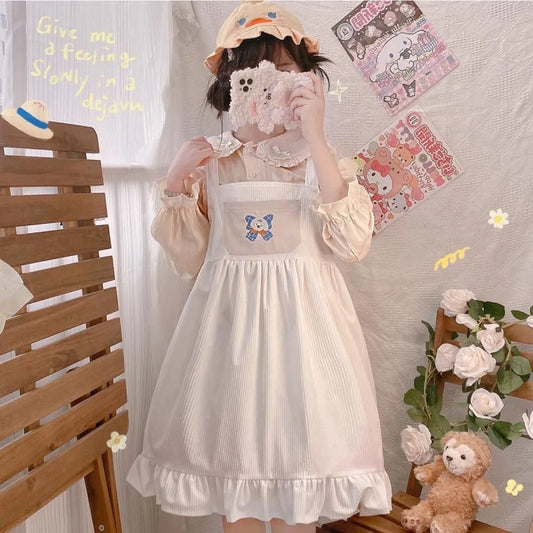 Lolita Dress With Puppy Bowknot - All Dresses - 4