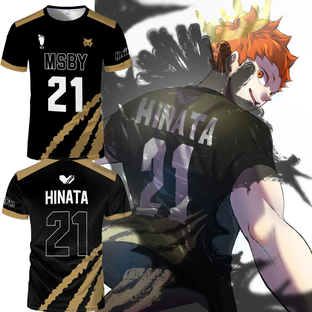 Haikyuu MSBY Hinata Cosplay Jersey Tee - Best Sellers - T-Shirt - 1