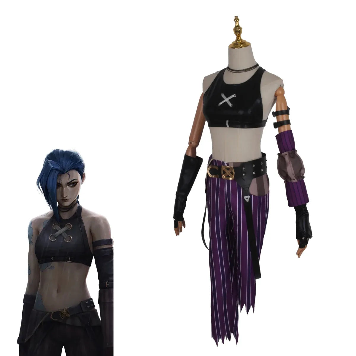 Jinx Arcane Cosplay Costume Set – League of Legends - Best Sellers - Cosplay - 1