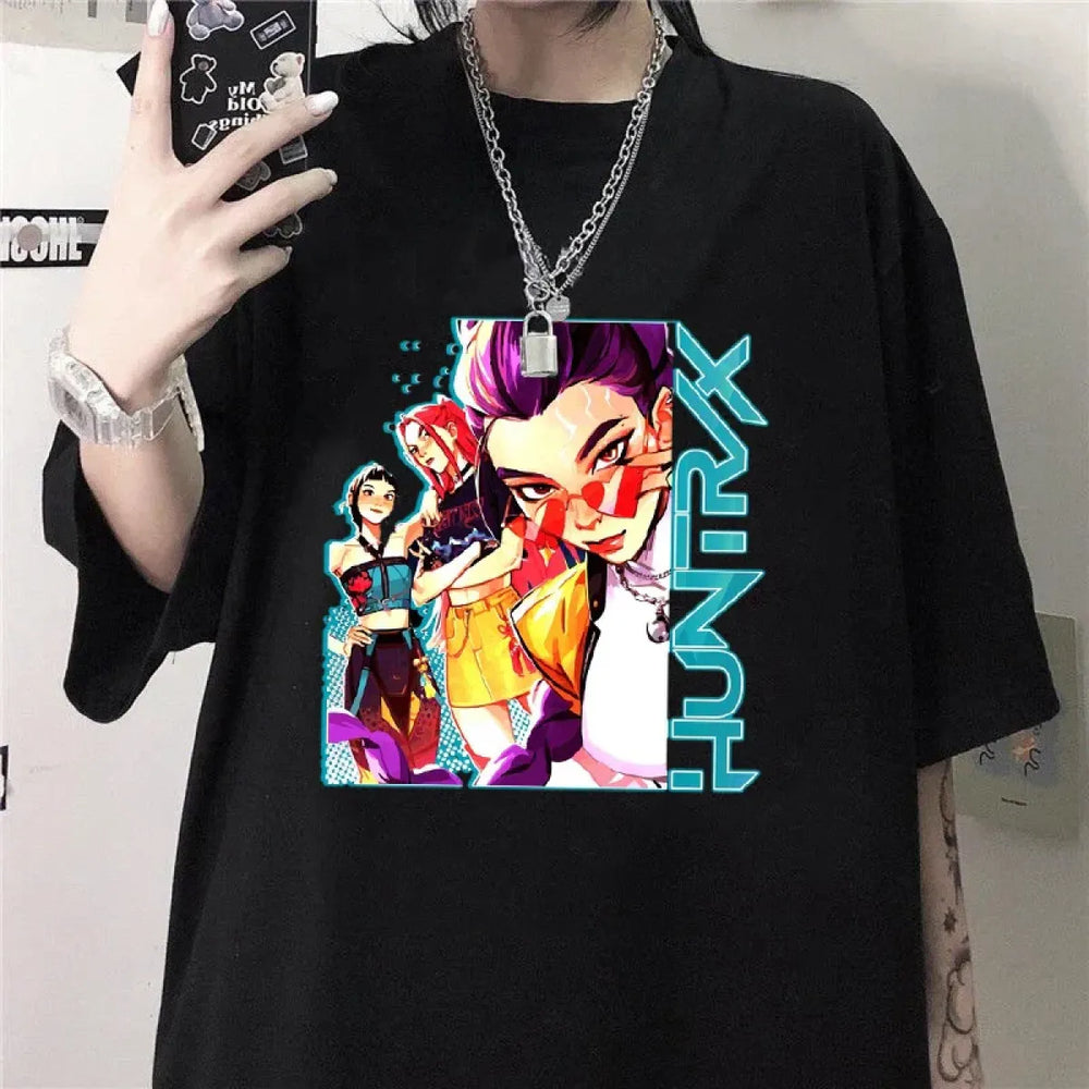 K-Pop Demon Hunters Graphic Oversized Tee - Best Sellers - T-Shirt - 1