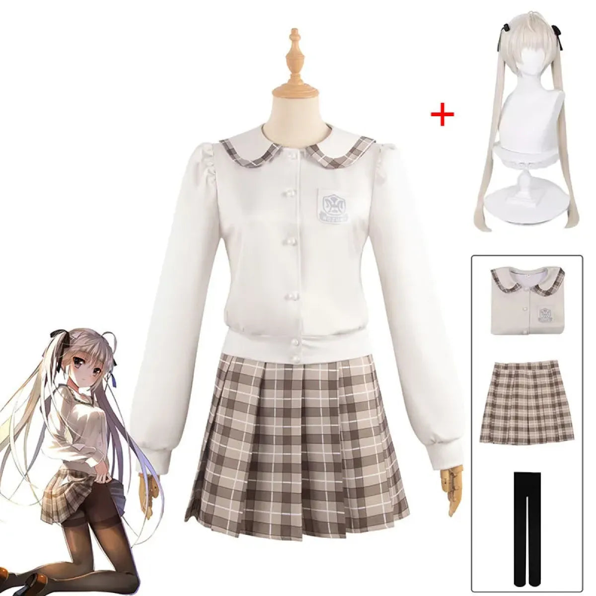 Kasugano Sora School Uniform Cosplay Set - Anime - Cosplay - 17