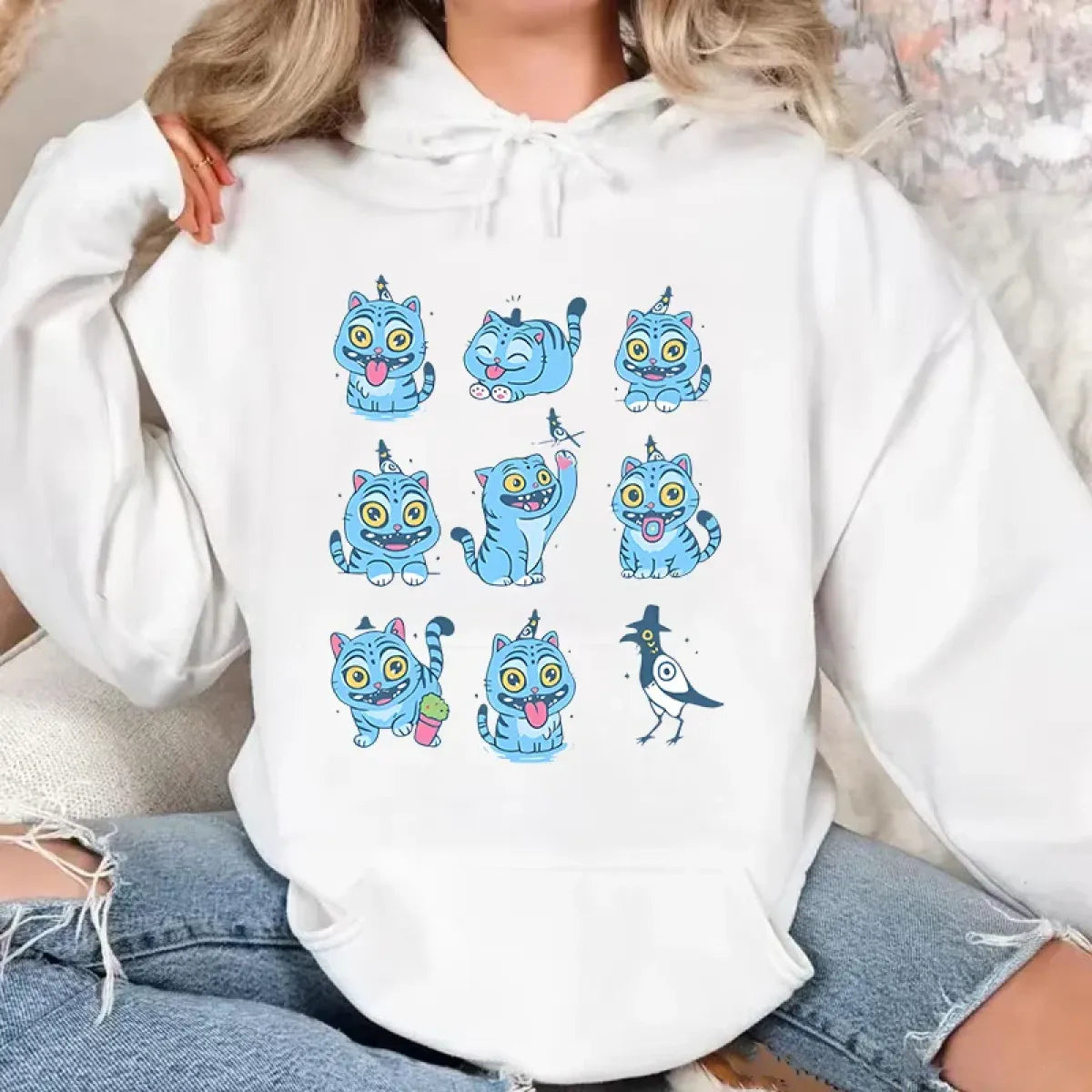Kawaii Demon Tiger Hoodie - Unisex Fleece - Best Sellers - Hoodie - 1
