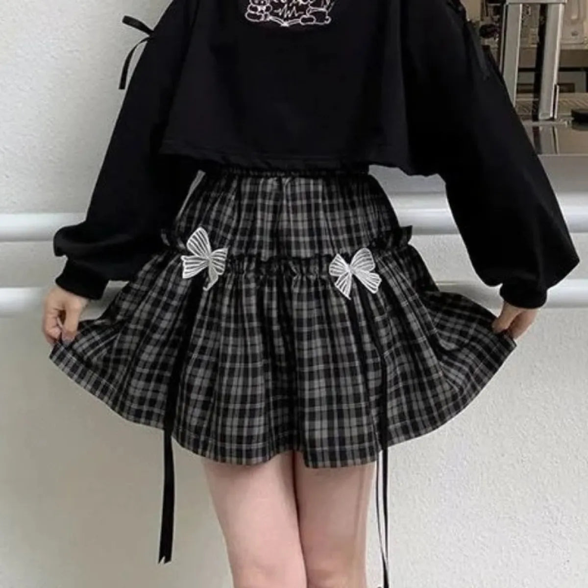 Kawaii Gothic Lolita Plaid Skirt - Best Sellers - 1