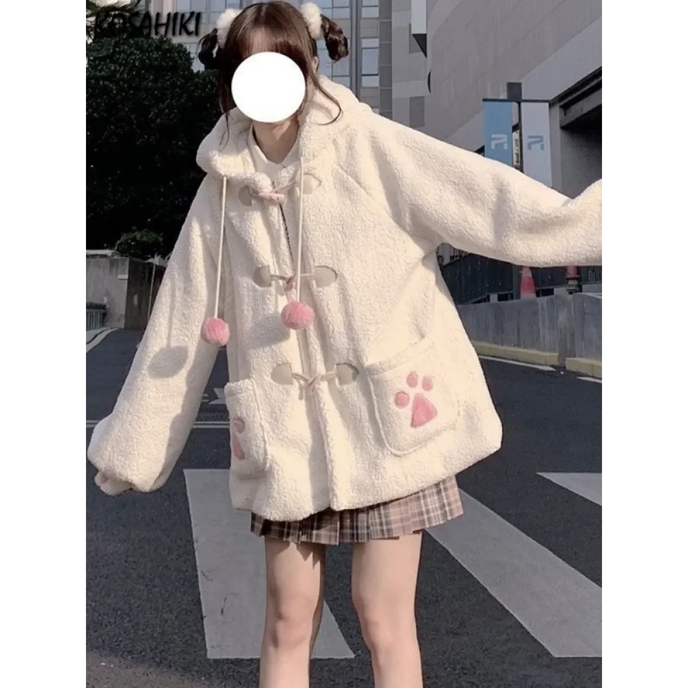 Kawaii Harajuku Style Cat Paw Winter Coat - Best Sellers - 1