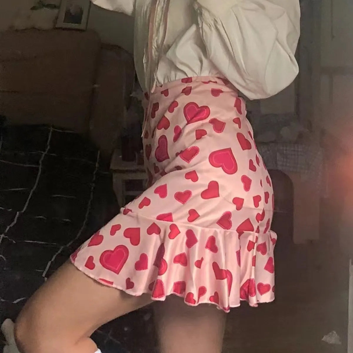 Kawaii Pink Heart Mermaid Skirt - Best Sellers - 1