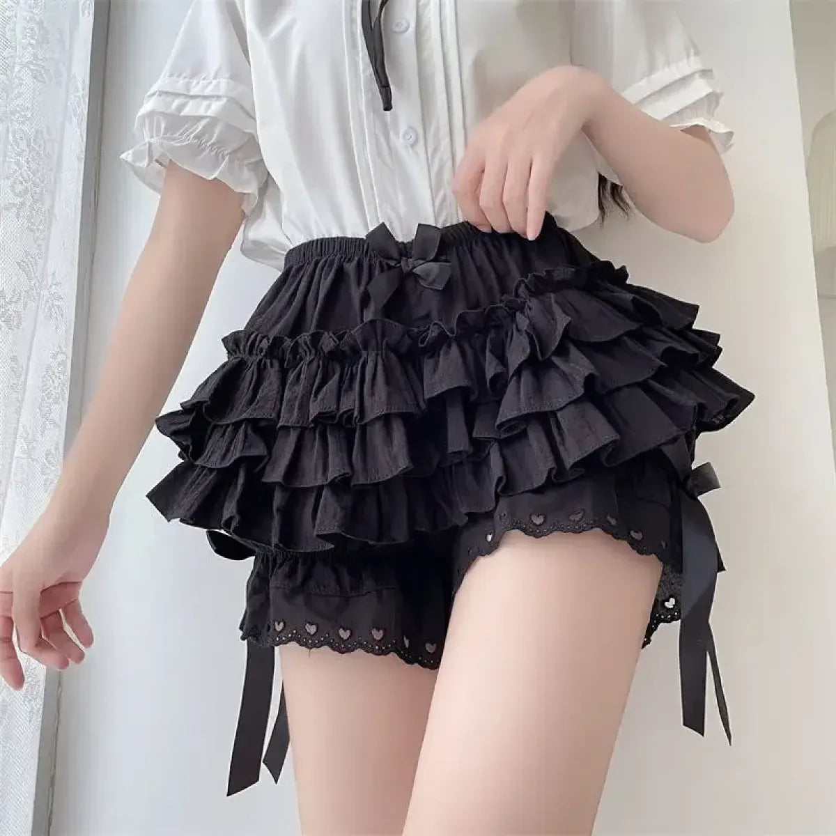 Kawaii Ruffle Lace Shorts - Best Sellers - Shorts - 26