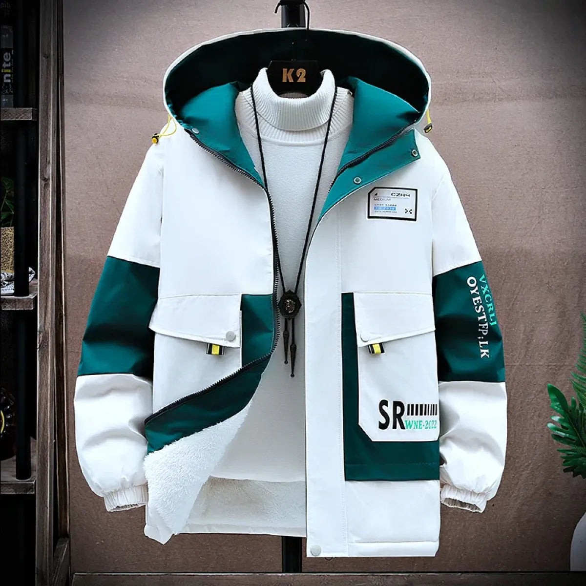 Men’s Color-Block Hooded Jacket - Early Spring Collection - Hooded - Men’s Jacket - 1