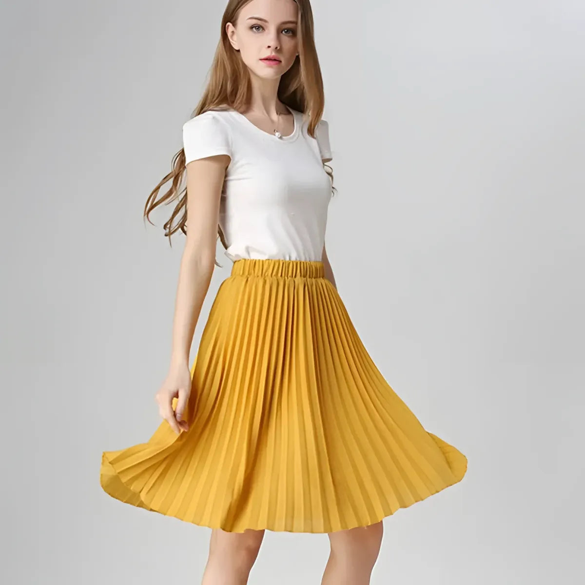 Knife-Pleated Chiffon Skirt - Best Sellers - 1
