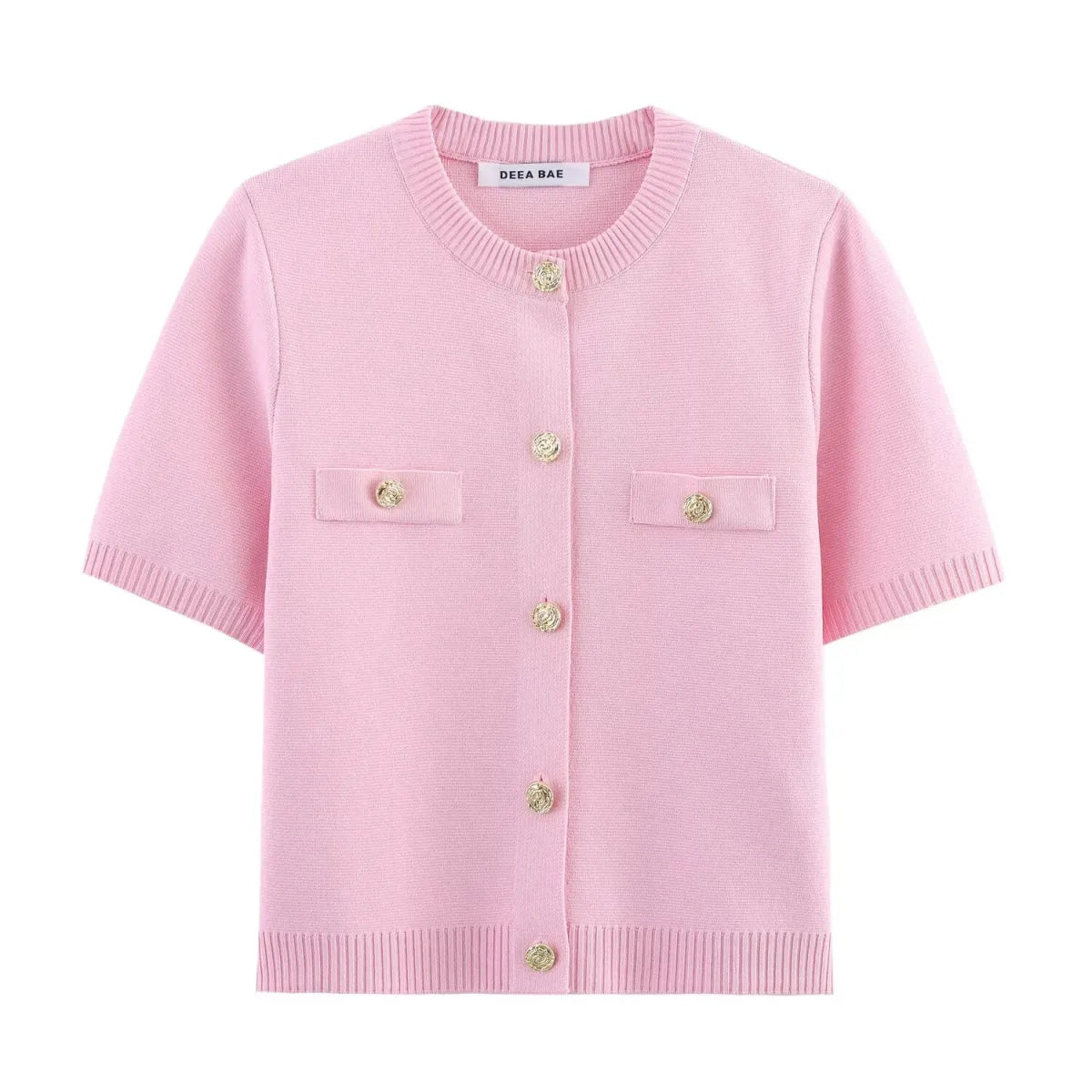 Short Sleeve Knit Cardigan with Pocket Detail - Best Sellers - Cardigan - 6