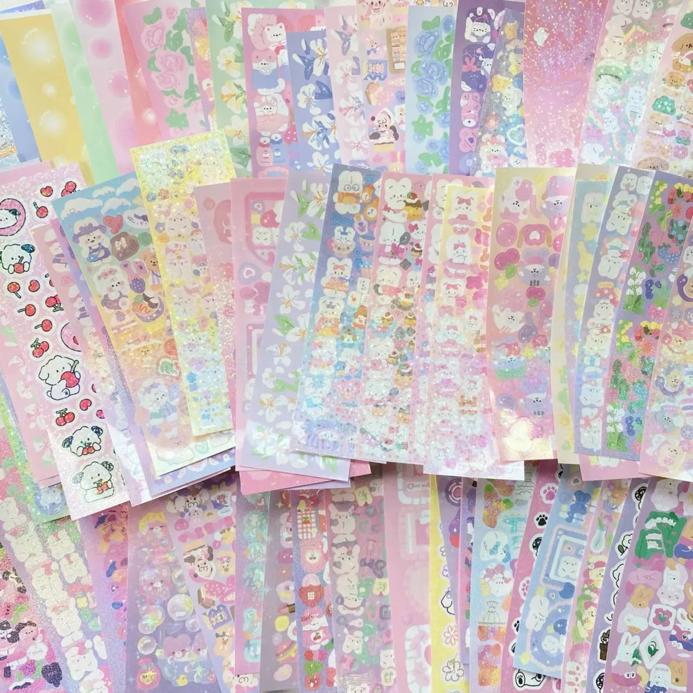 Korean Kawaii Sticker Pack - Laser-Cut for Albums & DIY - Best Sellers - 1