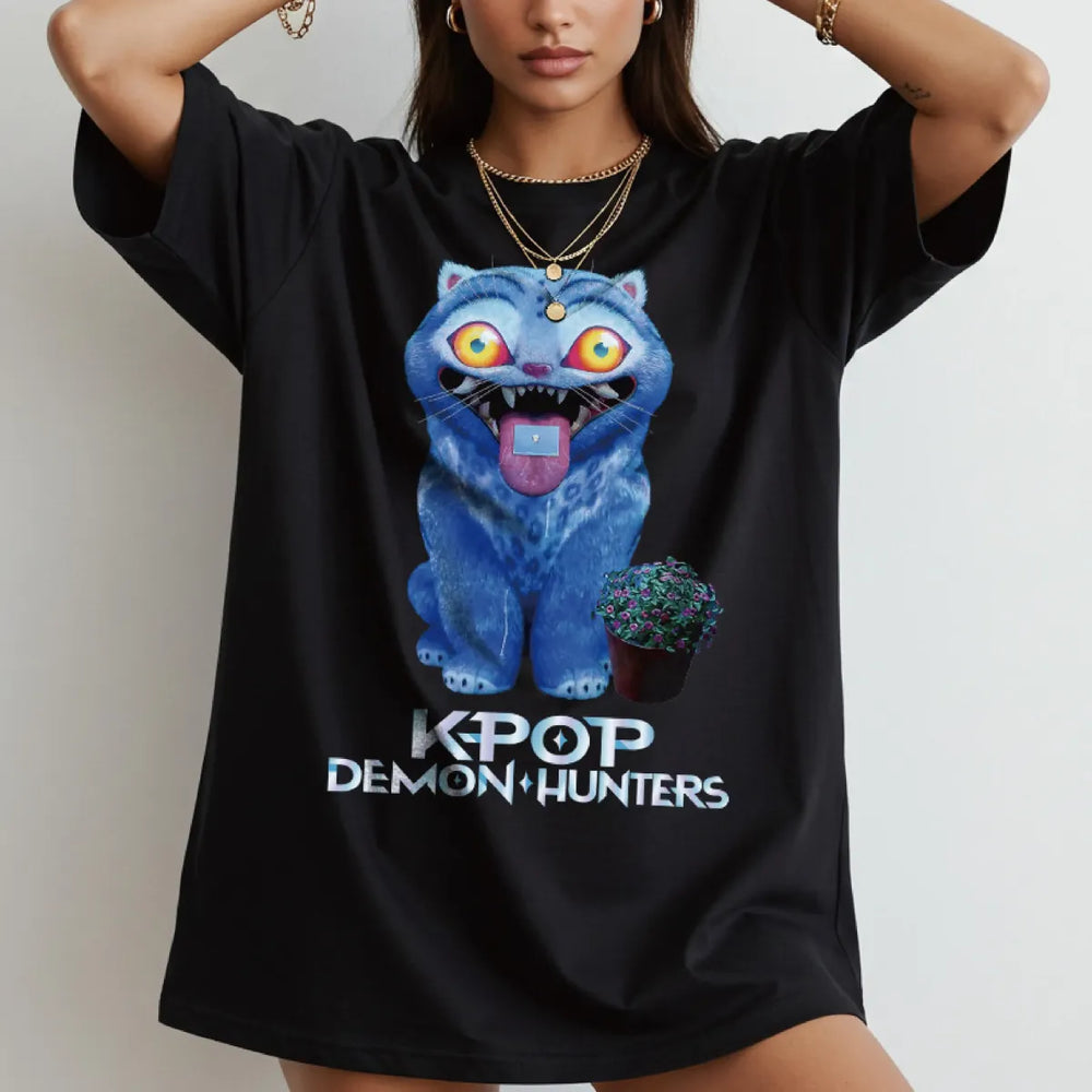 KPop Demon Hunters Tiger Graphic T-Shirt - Best Sellers - T-Shirt - 1